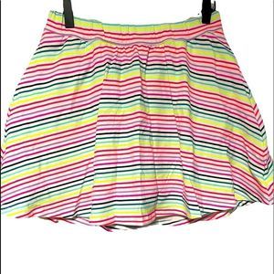 Gap Striped Stretch Skirt W/Built In Shorts  XXL